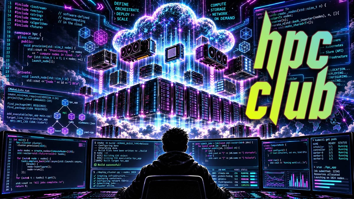 HPC Club: Multi Cloud Software Defined Supercomputing