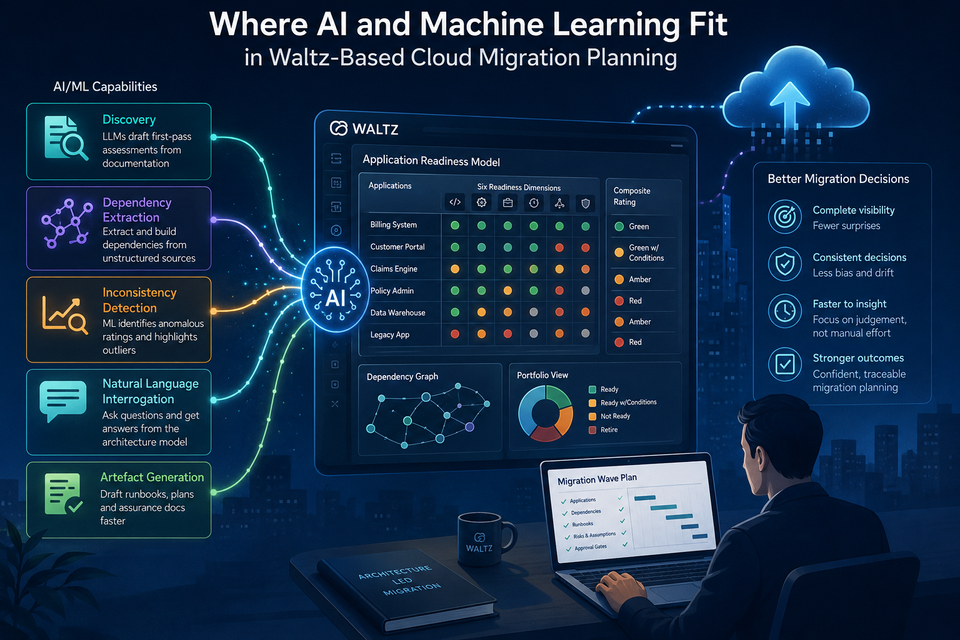 Where AI and Machine Learning Fit in Waltz-Based Cloud Migration Planning